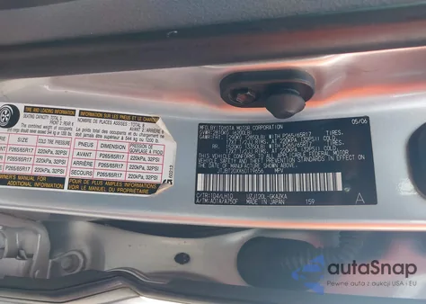 2006 Lexus Gx 470 z USA, uszkodzony, nr VIN JTJBT20XX60119656